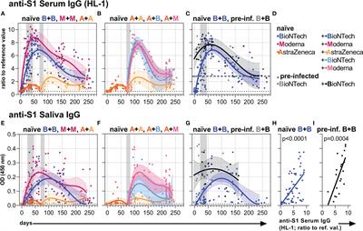 mRNA vaccines against SARS-CoV-2 induce comparably low long-term IgG Fc galactosylation and sialylation levels but increasing long-term IgG4 responses compared to an adenovirus-based vaccine